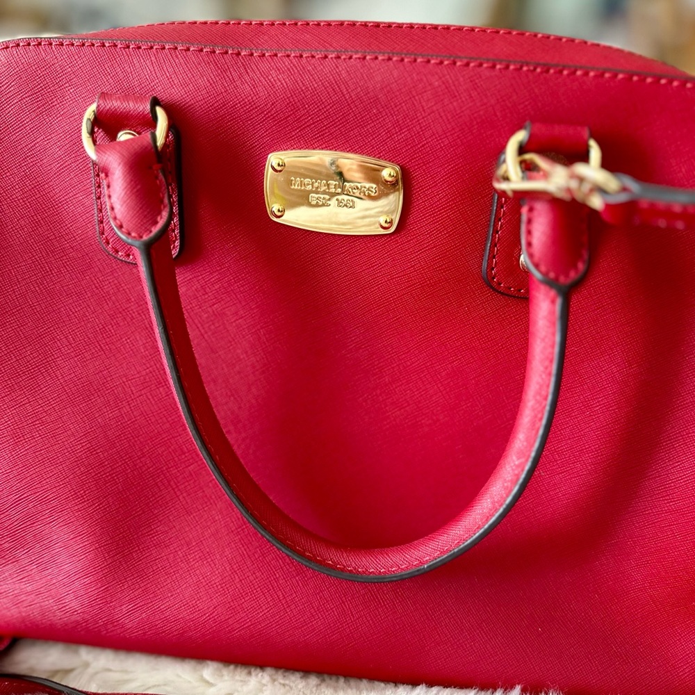 Red bag used but almost new